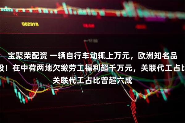 宝聚荣配资 一辆自行车动辄上万元，欧洲知名品牌冲刺港股！在中荷两地欠缴劳工福利超千万元，关联代工占比曾超六成